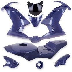 Carenado CARBONO edición especial para Nitro (AZUL), Recambios Moto Nitro