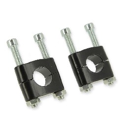 Torreta de dirección + tornillos para Dirt Bike (Negro), Recambios para Pit Bike