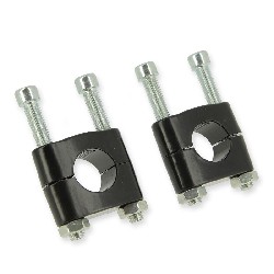 Torreta de dirección + tornillos para Dirt Bike (Negro)