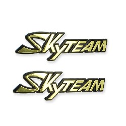 2 x Pegatina de plástico con el logotipo de SkyTeam para el tanque Ace