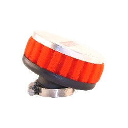 Filtro de potencia alto rendimiento tipo C (28 mm) ROJO, Recambios minimotos