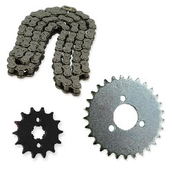 Kit de transmisión cadena + piñón + corona para Skymini ST50-8B/8C