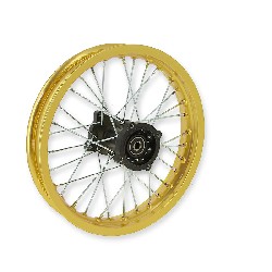 Llanta trasera Pit Bike 14'' ORO para AGB30 (tipo 4), Recambios para Pit Bike