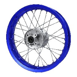 Llanta trasera Pit Bike 12'' AZUL (tipo 1), Recambios para Pit Bike
