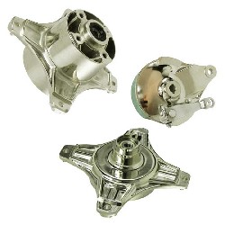 Maza de rueda DEL-TRAS tuning 10mm para Dax 50cc a 125cc (nickel)