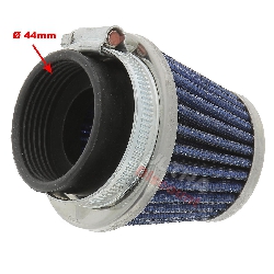 Filtro grande Cornet Dirt Bike Ø44mm (Azul), Recambios para Pit Bike