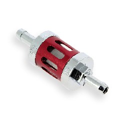 Filtro de gasolina tuning ROJO (tipo 3), Recambios para Pit Bike