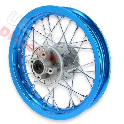 Llanta trasera Pit Bike 12'' azul claro (tipo 1), Recambios para Pit Bike