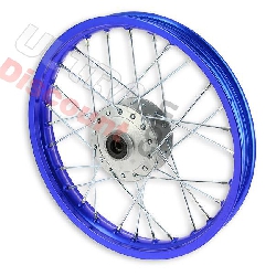 Llanta DEL. 14'' azul oscuro para Pit Bike AGB27 (tipo 1)