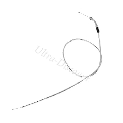 Cable de acelerador Pit Bike (Cromado, 125cm - 115cm: Tipo A)