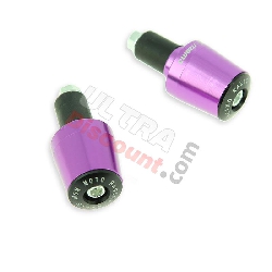 Tapón protección de manillar púrpura (tipo 7) por quads Shineray 300