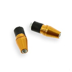 Tapón protección de manillar Oro (tipo 5), Recambios para Pit Bike