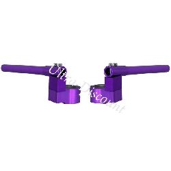 Manillar con abrazaderas tuning Violeta minimoto (tipo 3)