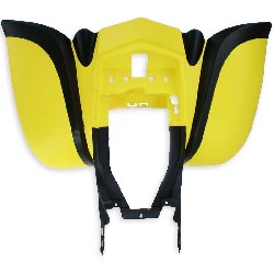 Carenado trasero Negro-Amarillo para Quad Bashan 200cc (BS200S-7)