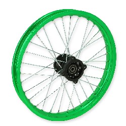 Llanta DEL. 17'' VERDE para Pit Bike AGB30