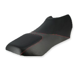 Sillín PBR 2 plazas - Negro con puntadas rojas, Recambios PBR Skyteam ZB Honda