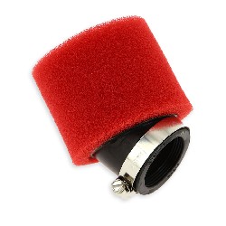 Filtro de potencia doble espuma 40mm Rojo, Recambios para mini quads