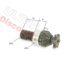 Piñón reforzado 6 dientes paso americano pequeño para minis, Recambios para mini quads
