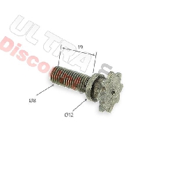 Piñón reforzado 8 dientes paso americano pequeño, Recambios para mini quads
