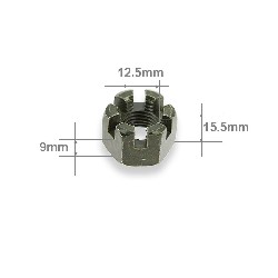 Tuerca para muñón de dirección quad Shineray 250cc ST-9E, Piezas Shineray 250cc STIXE ST9E