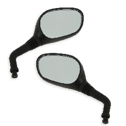 Lote de retrovisores para scooter chinas (Negro), Piezas de scooter chino