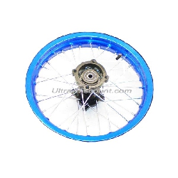 Llanta trasera Pit Bike 14'' AZUL para AGB30 (tipo 4)