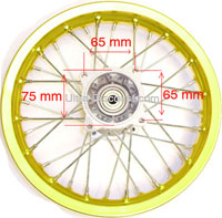 Llanta trasera Pit Bike 1.40 x 10'' ORO (tipo 1)