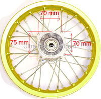 Llanta trasera Pit Bike 1.40 x 10'' ORO (tipo 1)