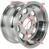 Llanta de alu delantera quad shineray 250cc STXE Bilder 1