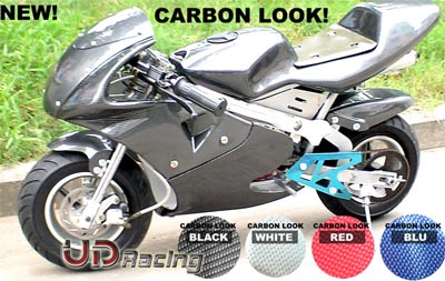 Carenado CARBONO edición especial para minis 47-49cc (Negro)