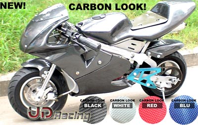 Carenado CARBONO edición especial para minis 47-49cc (Blanco) Bilder 1