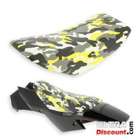 Sillín para mini quad camuflaje amarillo