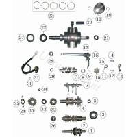 Junta spi de pedal de cambio para quad Shineray STIIE 200cc (14x28x7) Bilder 1
