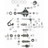 Junta spi de piñón de salida para quad Shineray STIIE 200cc (20x34x7)