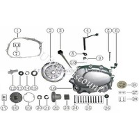 Arandela de sujeción de filtro magnético quad Bashan 200cc