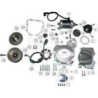 Eje de piñonería de arranque para quad Bashan BS200S-7 Bilder 1