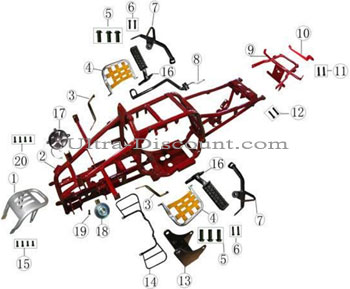 Ventilador para quad Shineray 200cc