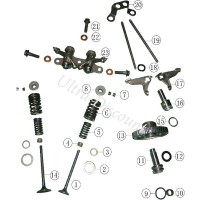 Válvula de escape para quad Bashan 200cc BS200S-3 (Ø : 27 mm)  Bilder 1