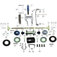 Maza de rueda trasera quad Shineray 200cc STIIE - STIIE-B